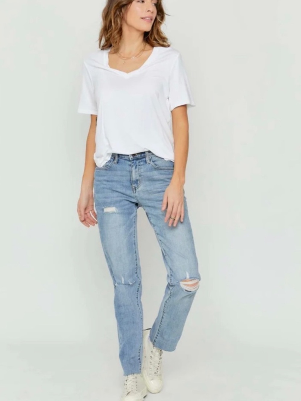 Oliver Logan Crosby Boyfriend Light Wash Jeans. Size 10/30